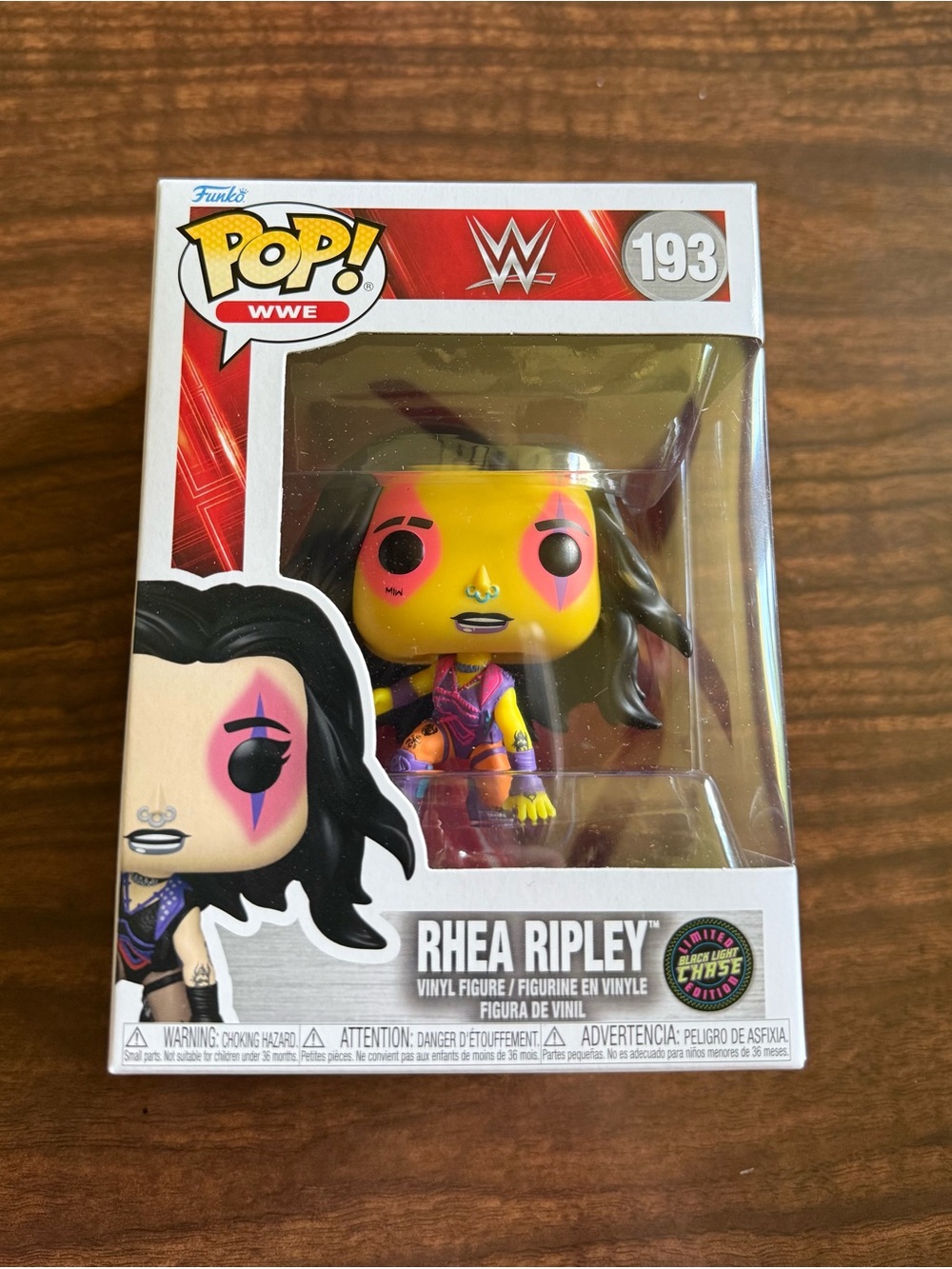 Rhea Ripley - Black Light Chase Funko Pop #193